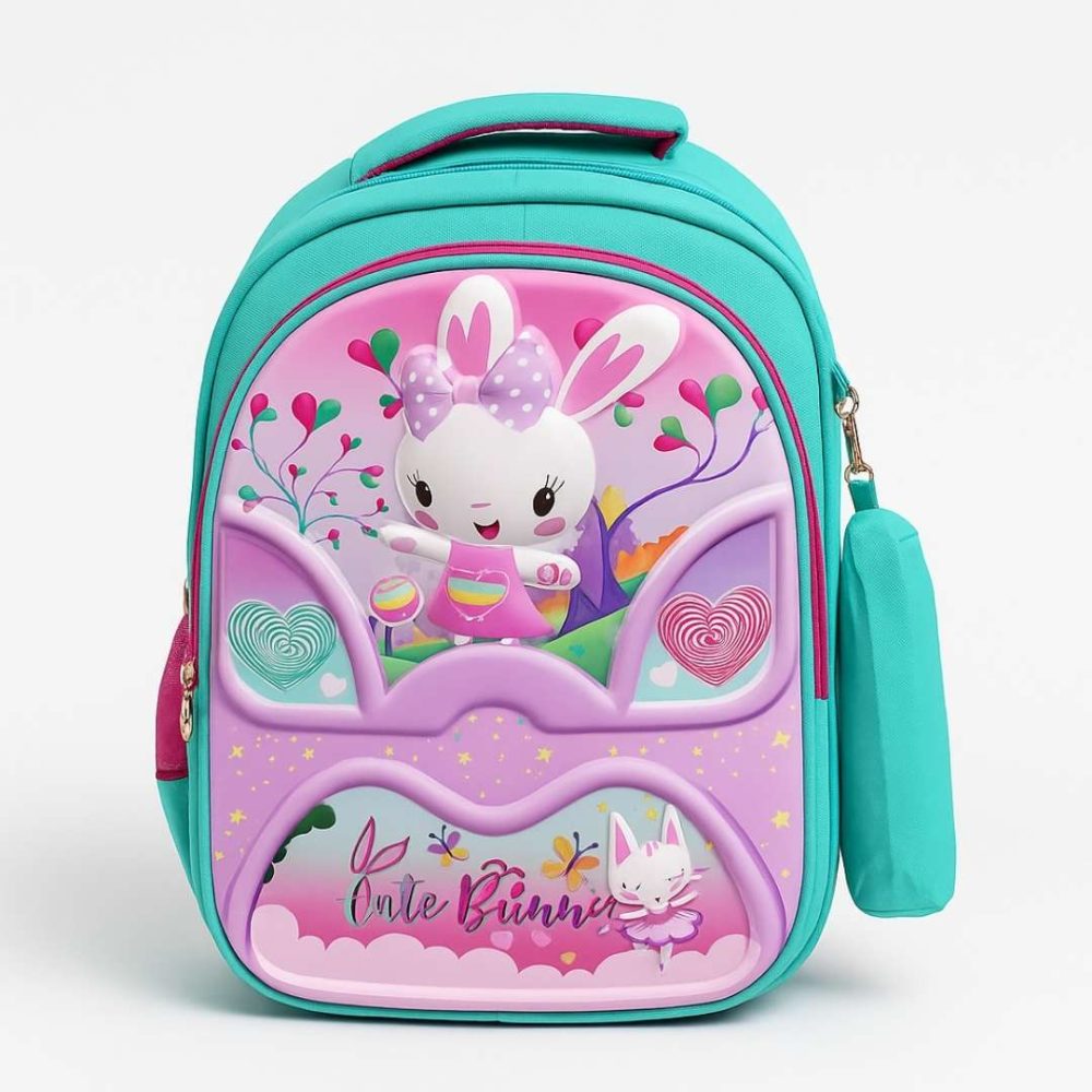 cartable rose et vert