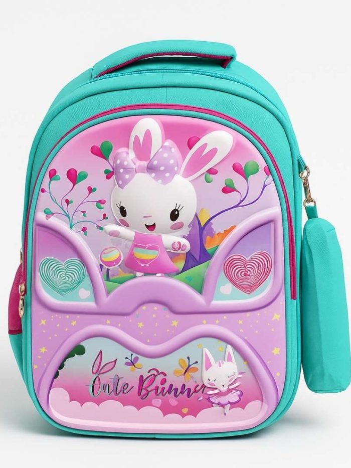 cartable rose et vert