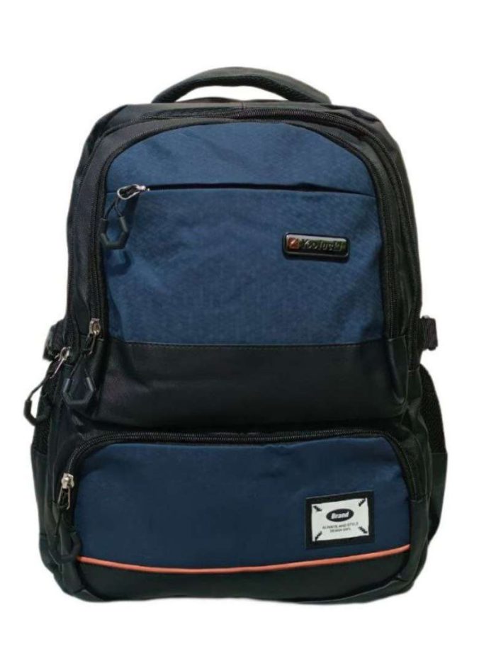 cartable bleu et noir