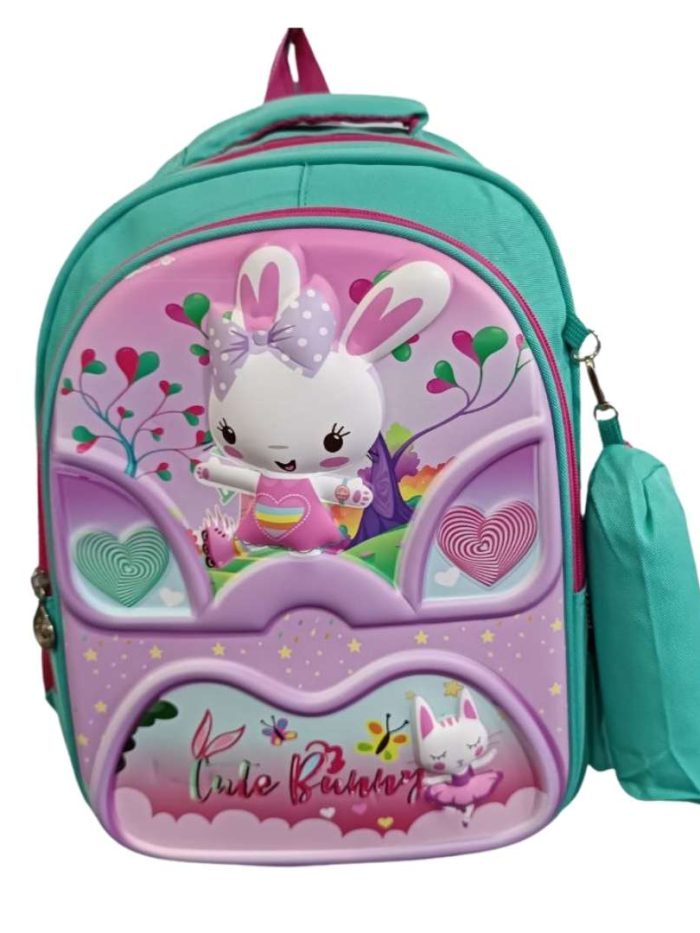 cartable rose et bleu