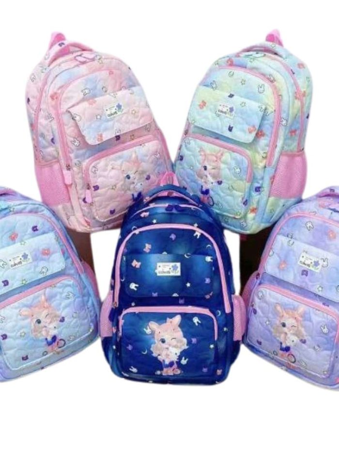 cartable rose bleu violet