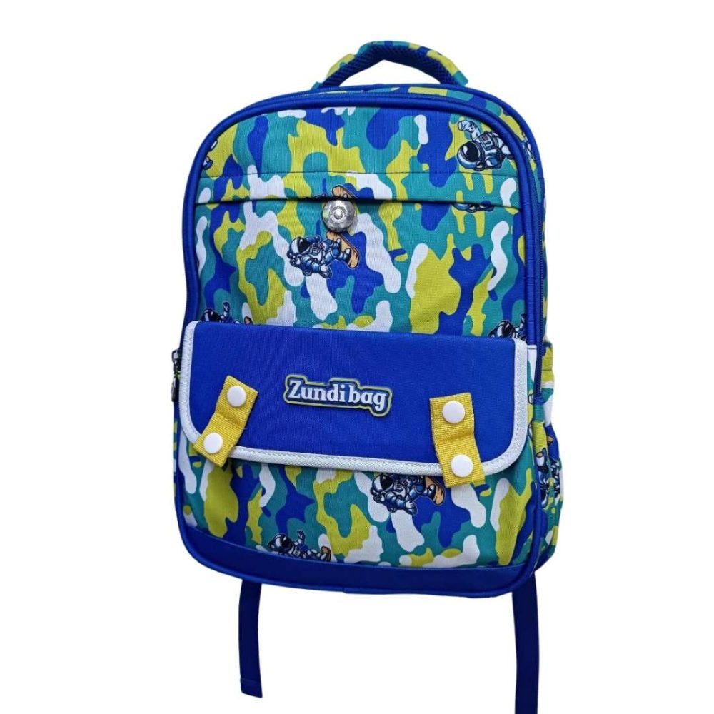cartable bleu et vert