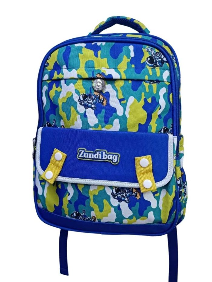 cartable bleu et vert